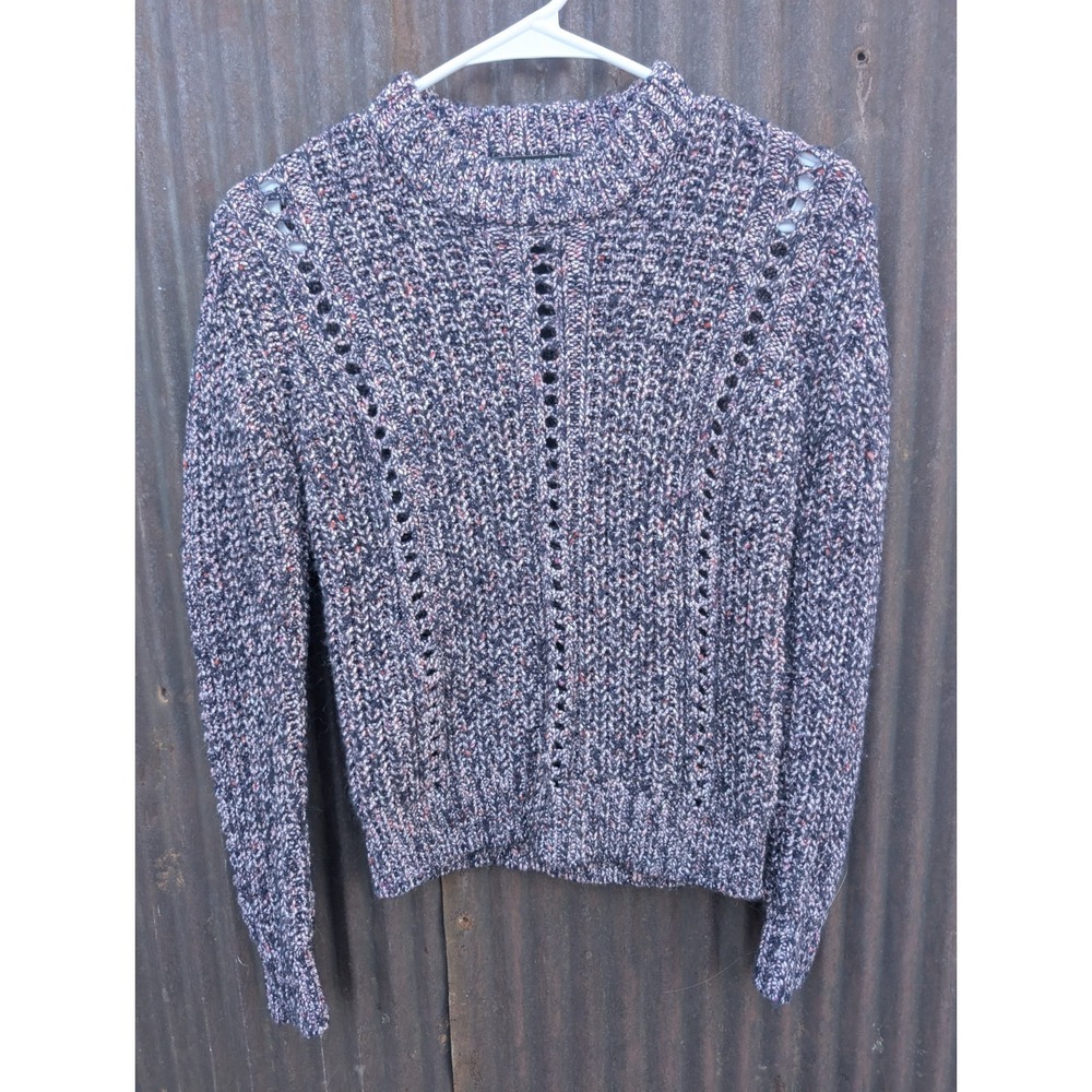 Scotch & Soda Wool Sweater Women XS Purple Pink Chunky Knit Fisherman Maison